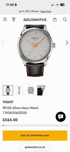 Tissot 100 40mm quartz - pr,