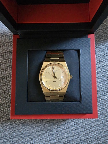 Tissot prx mens gold - tissot,